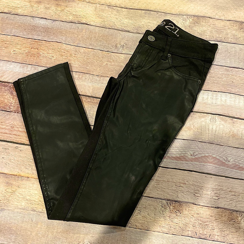Faux leather Jeans